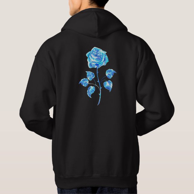 Veste À Capuche Rose bleu brûlant (Dos)