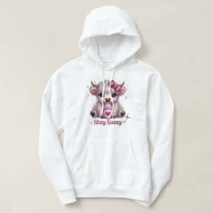 Veste À Capuche Rose, Reste Impertinente, Vaches des Highlands