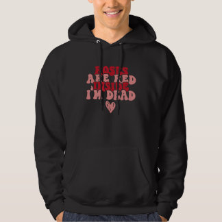 Veste À Capuche Roses Are Red Inside I Am Dead Retro Groovy Valent