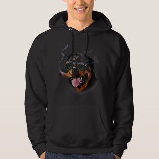 Veste À Capuche Rottweiler Dog Wearing Aviator Sunglass with Cigar