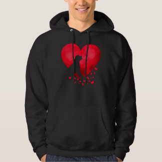 Veste À Capuche Rottweiler Heart Valentine Day Pet Chiot Amoureux