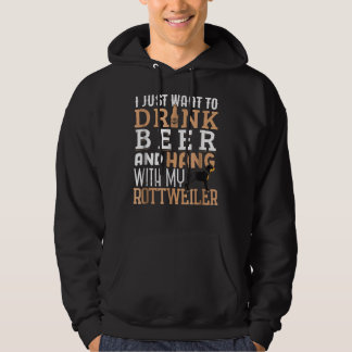 Veste À Capuche Rottweiler Papa Fête Du Père La Bière Rotie Chien