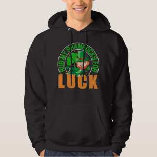Veste À Capuche Rub Mes Shamrocks pour la chance Funny St Patrick'