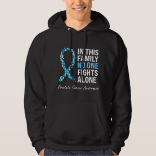 Veste À Capuche Ruban Bleu Clair de Sensibilisation au Cancer de l