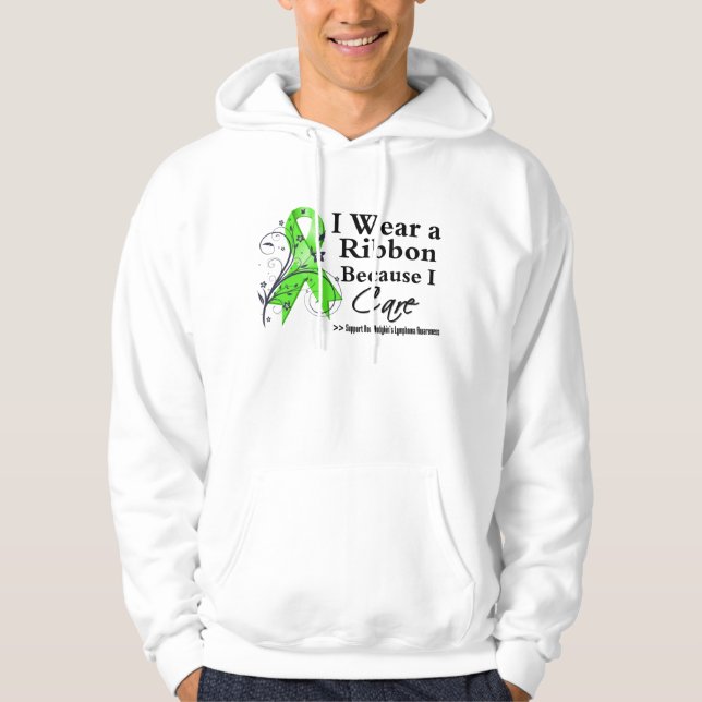 Veste À Capuche Ruban de lymphome non Hodgkinien puisque je (Devant)