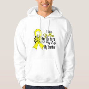Veste À Capuche Ruban de sarcome mon héros mon frère