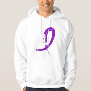 Veste À Capuche Ruban pourpre A4 de maladie de Crohn