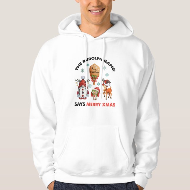 Veste À Capuche Rudolph Gang, Rudolph dit Joyeux Noël (Devant)