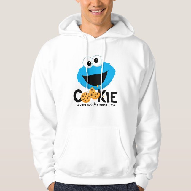 Veste À Capuche Rue Sésame | Cookie Monster Lookies (Devant)