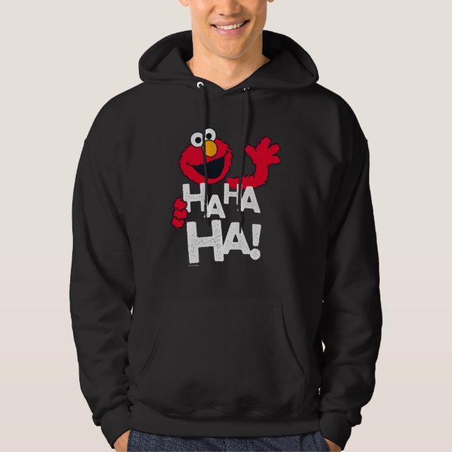 Veste À Capuche Rue Sésame | Elmo - Ha Ha Ha Ha ! (Devant)