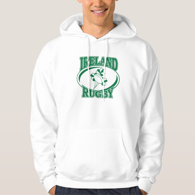 Veste À Capuche Rugby de l'Irlande (Devant)