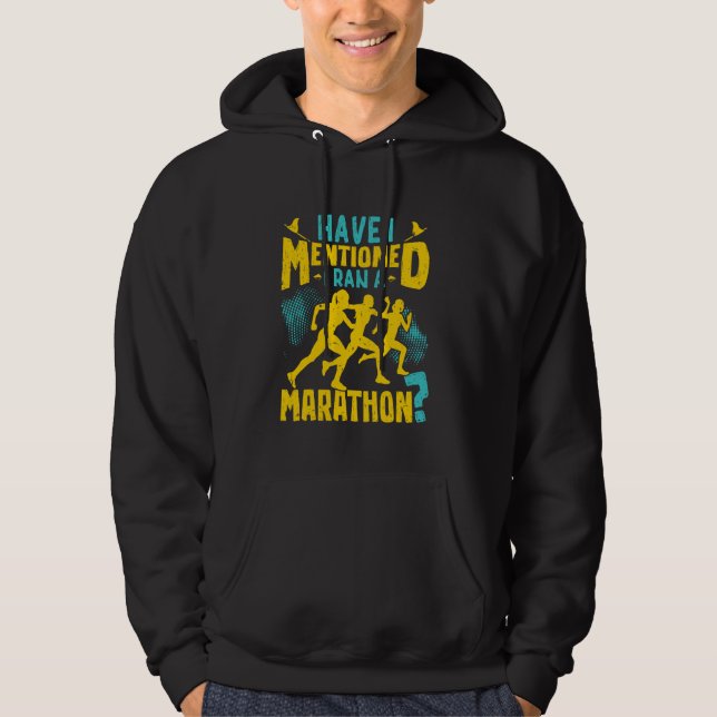 Veste À Capuche Runner Ai-JE MENTIONNÉ J'AI FAIT UN MARATHON Funny (Devant)