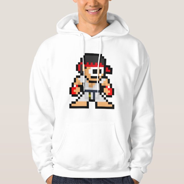 Veste À Capuche Ryu à 8 bits (Devant)