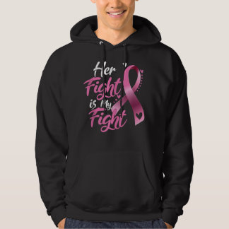 Veste À Capuche Sa Lutte Est Ma Lutte Contre Le Cancer Du Sein