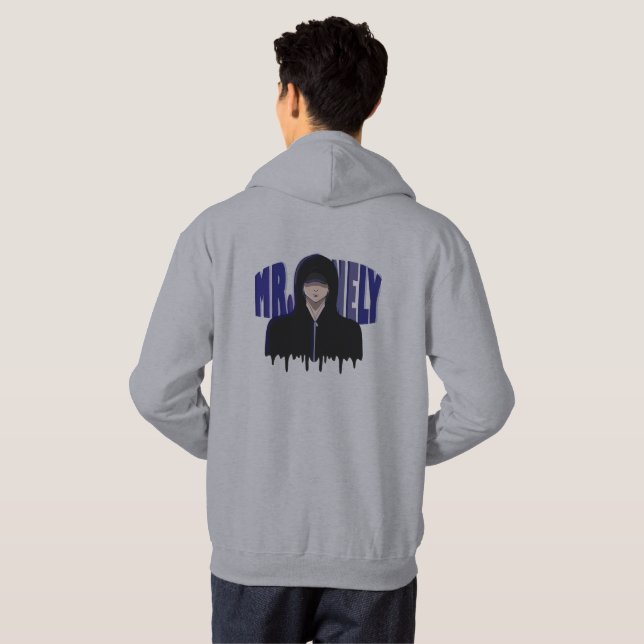 Veste À Capuche Sad Boy Aesthetic - Mr. Lonely Hoodie Design (Dos entier)