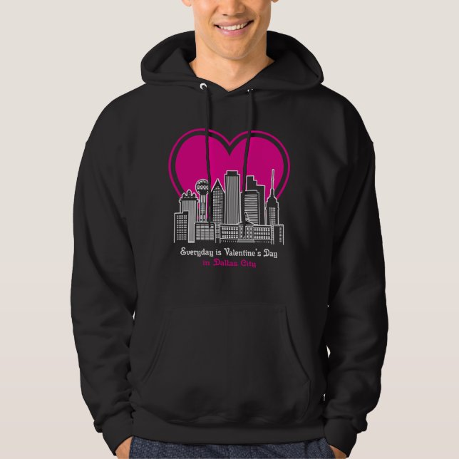 Veste À Capuche Saint Valentin à Dallas City (Devant)