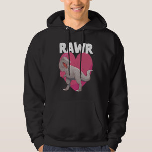 Veste À Capuche Saint-Valentin Dinosaure RAWR T rex Amant Tyrannos