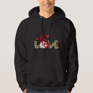 Veste À Capuche Saint Valentin Gnomes Cheetah Coeur Saint Valentin