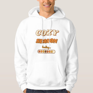 Veste À Capuche Saison Cosy Chargement... Rétro 70s Typographie d'
