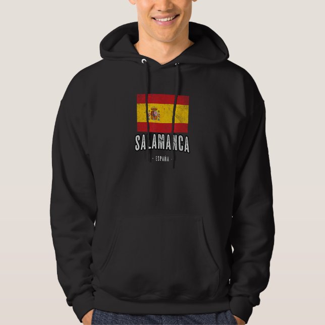 Veste À Capuche Salamanca Espagne ES Drapeau, Ville Haut, Bandera  (Devant)