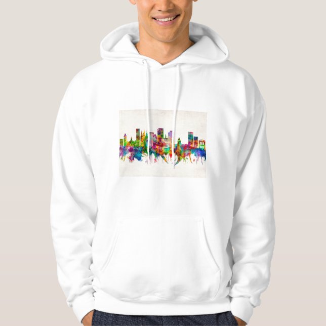Veste À Capuche Salt Lake City Utah Skyline (Devant)