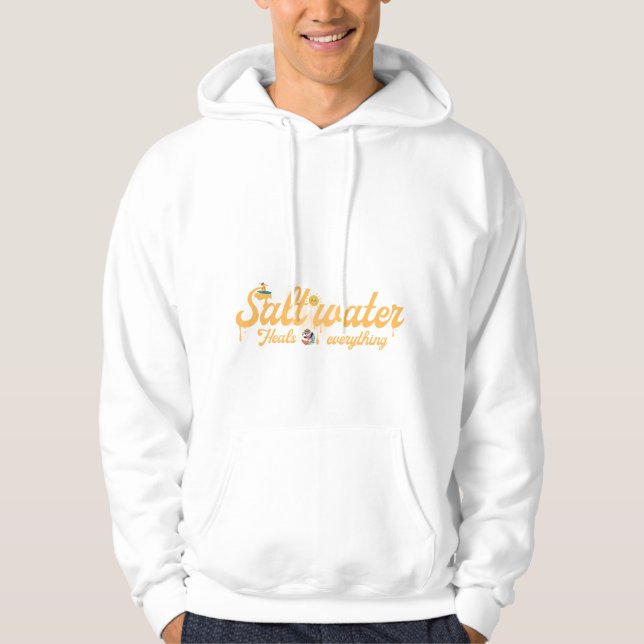 Veste À Capuche Saltwater Heals Everything Surf Art (Devant)