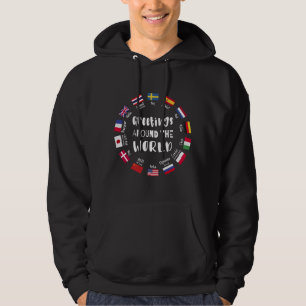 Veste À Capuche Salutations autour du monde, Bonjour dans toutes l