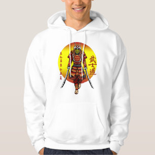 Veste À Capuche Samouraï blindé rétro cool avec 2 Katanas