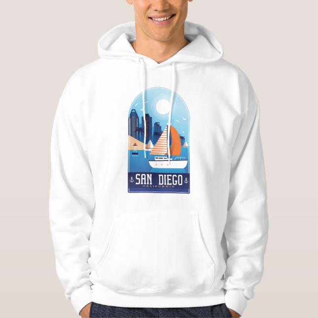 Veste À Capuche  San Diego Californie (Devant)