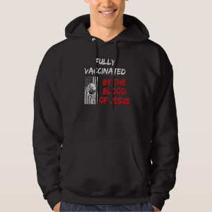 Veste À Capuche Sang Entièrement Vacciné De Jésus Foi Chrétien H