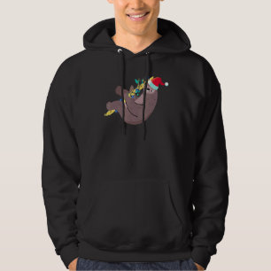 Veste À Capuche Santa Hat Sloth Vacances Été Noël En Juillet
