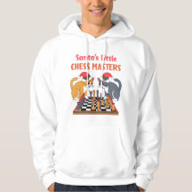 Santa’s Little Chess Masters Cat Holiday Design