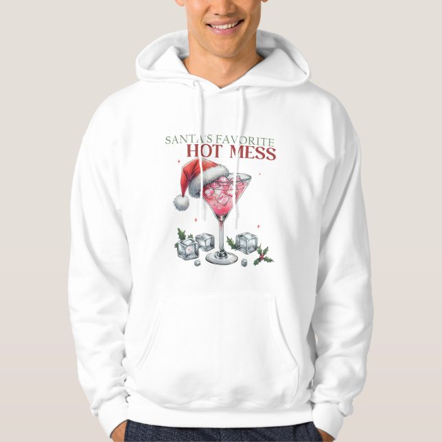 Veste À Capuche Santas Favorite Hot Mess (Devant)