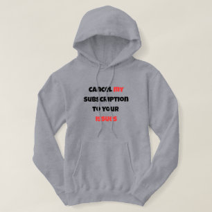 Veste À Capuche Sarcastic Minimalist Hoodie,Gris- Annuler Ma