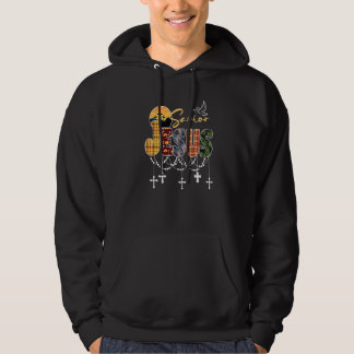 Veste À Capuche Sauveur Jésus foi chrétienne Croix coucher de sole