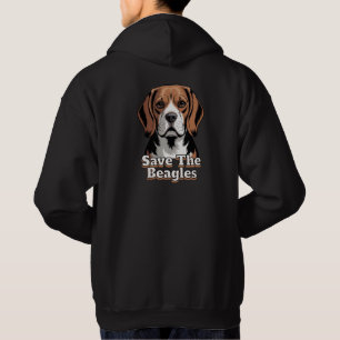 Veste À Capuche Sauvez les Beagles   Amoureux des Chiens