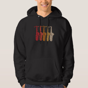 Veste À Capuche Saxophone Saxaphone Player Musique Jazz Tenor 14