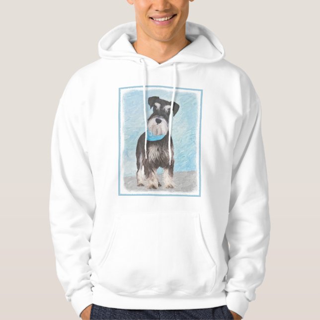 Veste À Capuche Schnauzer (Miniature) Peinture - Joli chien origin (Devant)