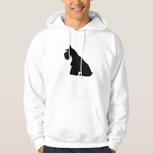 Veste À Capuche Schnauzer noir (Devant)