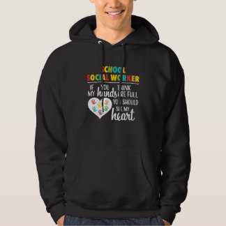 Veste À Capuche School social worker Cute Heartfor Women Men Teach