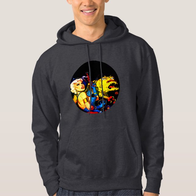VESTE À CAPUCHE SCI FI PLANET HISTOIRES (Devant)