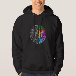 Veste À Capuche Science du génie cérébral coloré