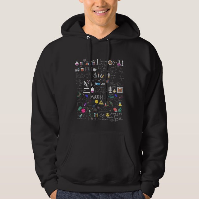 Veste À Capuche Science Physique Chimie des mathématiques Biologie (Devant)