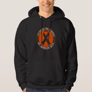 Veste À Capuche Sclérose en plaques Ms Warrior Wife Orange Ribbon