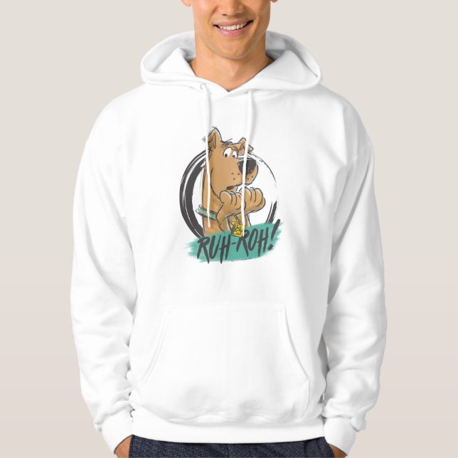 Veste À Capuche Scooby-Doo "Ruh Roh !" Croquis de marqueur (Devant)