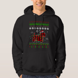 Veste À Capuche Scottish Terrier Dog Funny Xmas Ugly Sweater Chris