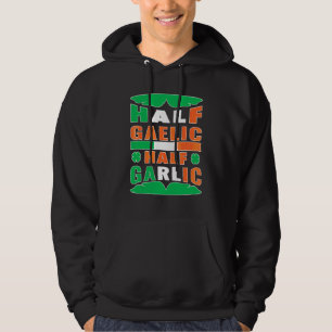 Veste À Capuche Semi-gaélique moitié ail Irlande Drapeau Funny St 