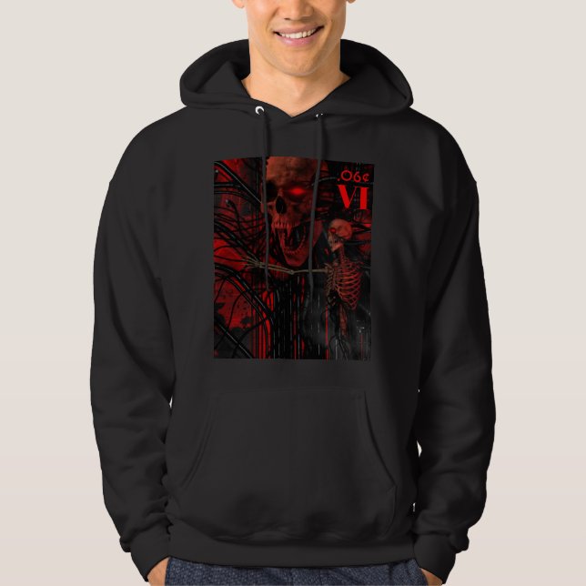 Veste À Capuche Sens en difficulté VI - crâne de vampire de (Devant)