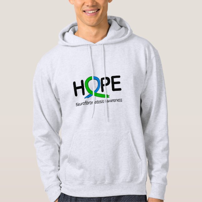 Veste À Capuche Sensibilisation à la neurofibromatose Ruban de l'e (Devant)