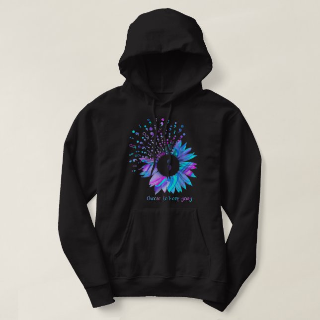 Veste À Capuche Sensibilisation À La Prévention Du Suicide Choisir (Design devant)